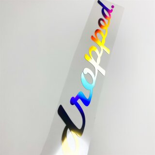 dropped Aufkleber Hologramm Sticker