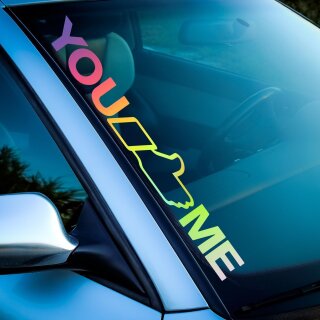 YOU like ME AutoAufkleber (Hologramm)