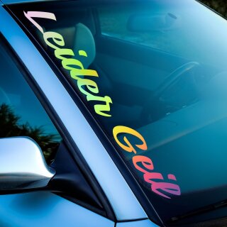 Leider Geil Auto Aufkleber slick oil