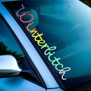 WINTERBITCH Auto Aufkleber slick oil
