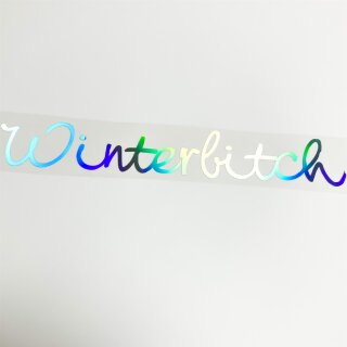 WINTERBITCH Auto Aufkleber slick oil