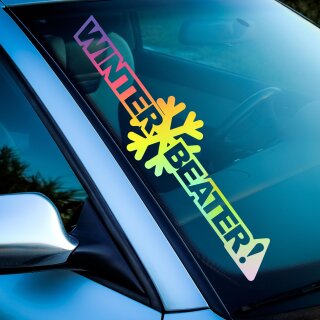 Winter Beater! Auto Aufkleber slick oil