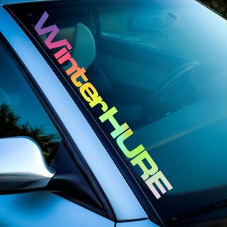 WinterHURE Auto Aufkleber slick oil