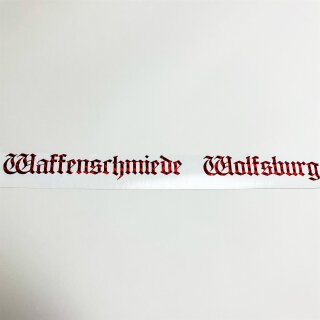 Waffenschmiede Wolfsburg Auto Aufkleber slick oil