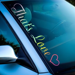 Thats Love Herz Auto Aufkleber slick oil