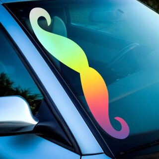 Mustache Aufkleber (Hologramm)