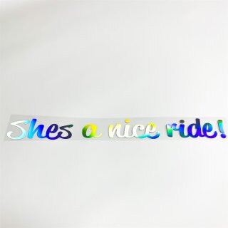 Shes a nice ride!  Auto Aufkleber slick oil