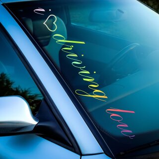 i Love driving low AutoAufkleber (Hologramm)