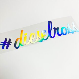 #dieselross Autoaufkleber Tuningsticker Hologramm