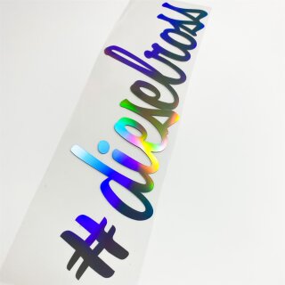 #dieselross Autoaufkleber Tuningsticker Hologramm