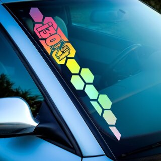 Rautenmuster Aufkleber i30N Sticker Hologramm