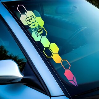 Waben i30N AutoScheiben Aufkleber (Hologramm)