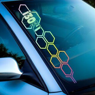 Wabenmuster i30N Hologramm Aufkleber (Hologramm)