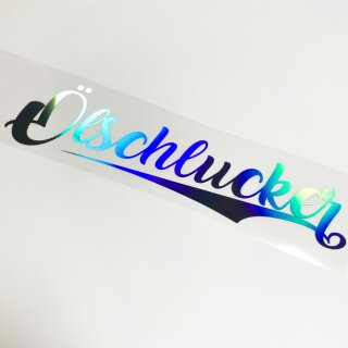 &Ouml;lschlucker Aufkleber Hologramm