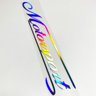 Motorsport Aufkleber Hologramm