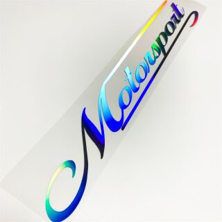 Motorsport Aufkleber Hologramm