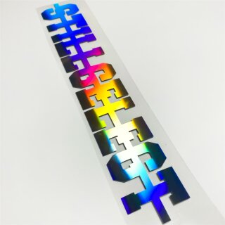 STILLGELEGT Aufkleber Hologramm