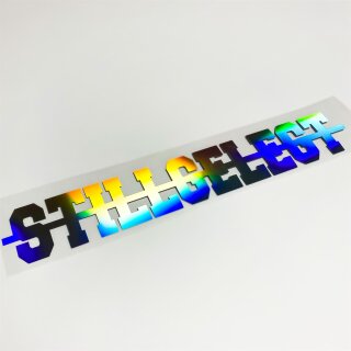 STILLGELEGT Aufkleber Hologramm