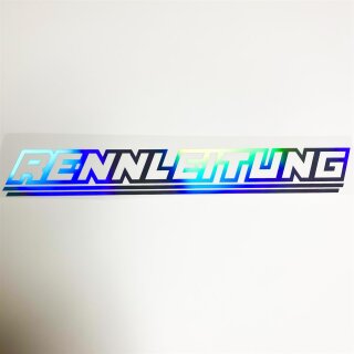 RENNLEITUNG Aufkleber Hologramm