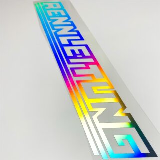 RENNLEITUNG Aufkleber Hologramm