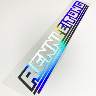 RENNLEITUNG Aufkleber Hologramm