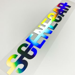 SCENECAR Aufkleber Hologramm