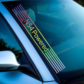 N54 Powered Aufkleber Hologramm