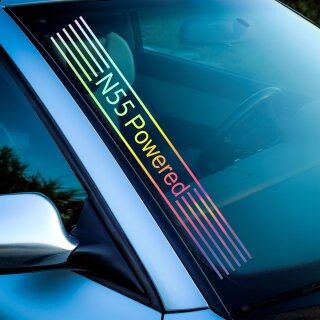 N55 Powered Aufkleber Hologramm