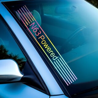 N63 Powered Aufkleber Hologramm