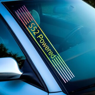 S52 Powered Aufkleber Hologramm
