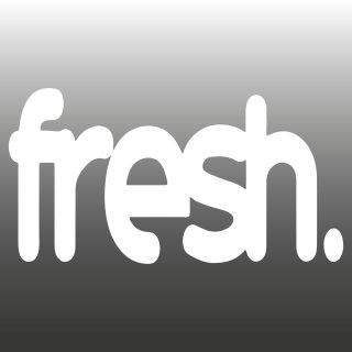 fresh. Aufkleber