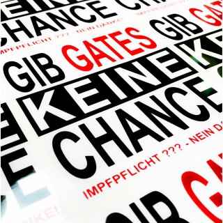 GIB GATES KEINE CHANCE NEIN KEINE IMPFPFLICHT