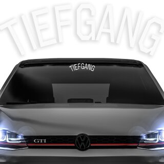 Tiefgang Frontscheibenaufkleber