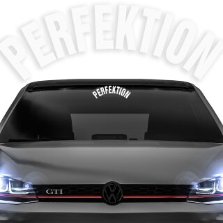 Perfektion Autoaufkleber