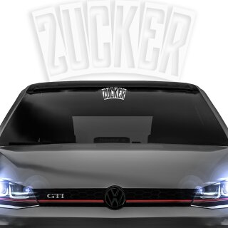 Zucker Aufkleber Front