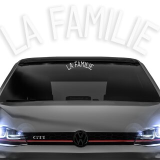 La Familie Frontscheibenaufkleber