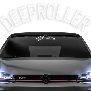 Deeproller Frontscheibenaufkleber