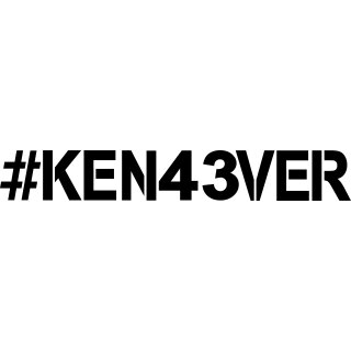 #KEN43VER KEN BLOCK RIP AUFKLEBER