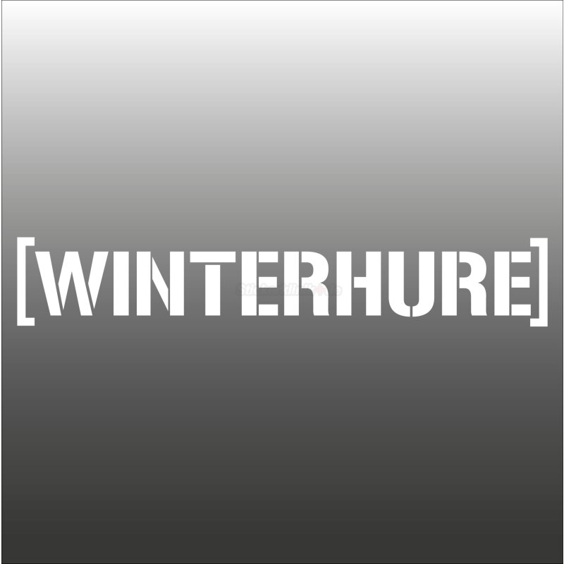 Winterhure Aufkleber Front-Heckscheibe