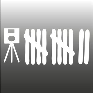 Blitzer-Strichliste Aufkleber