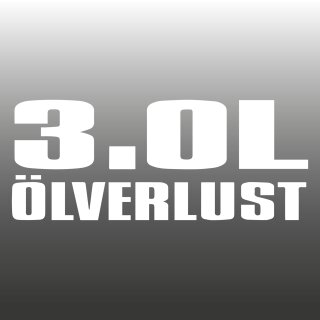 3.0L &Ouml;lverlust Aufkleber