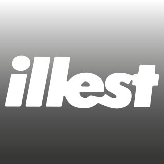 Auto-Scheiben-Aufkleber Schriftzug "illest" als...